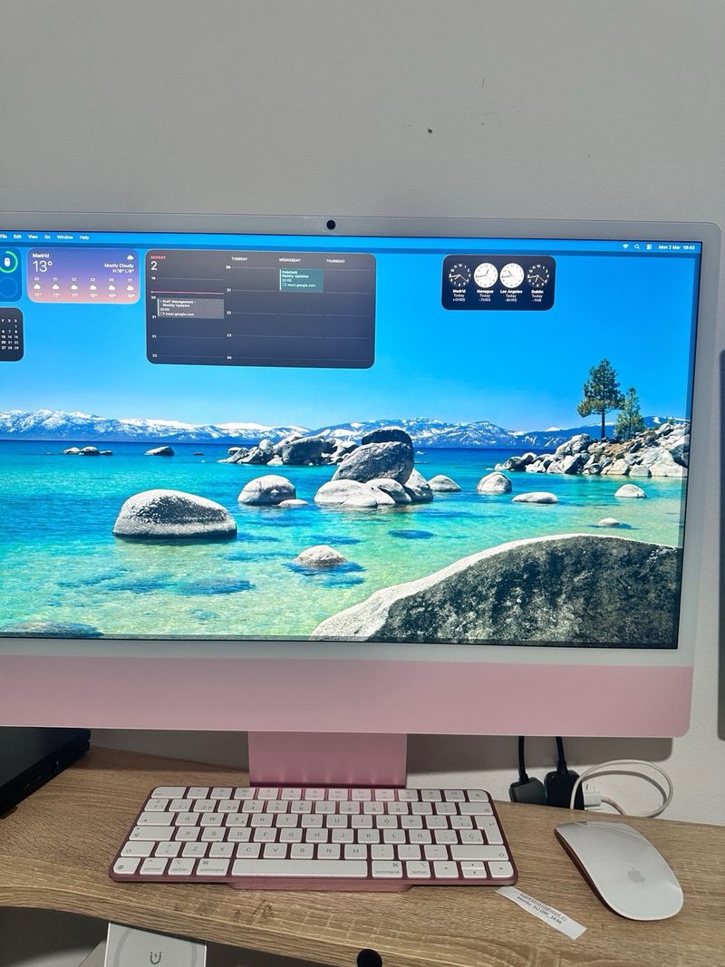 IMac 24 M4  Pink  acepto cambios. afbeelding 3