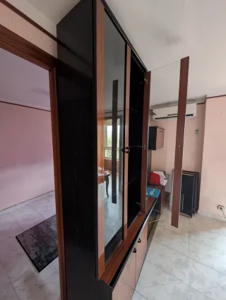 Mueble Vitrina Cristal Madera