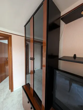 Mueble Vitrina Cristal Madera