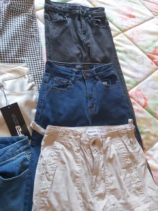 Lote pantalones/vaqueros mujer