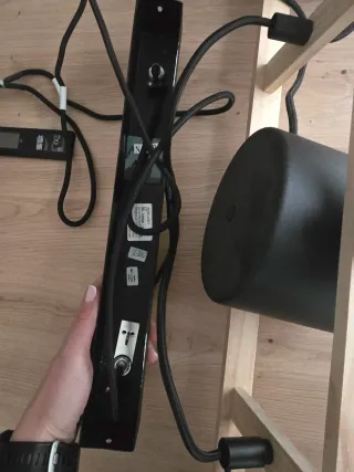 Lámpara de techo colgante madera y metal