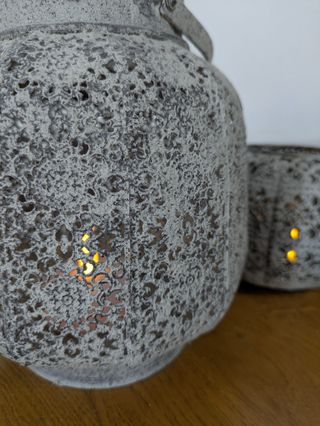 Portavelas con forma de farol de estilo oriental