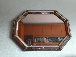 Espejo Octogonal Vintage Dorado