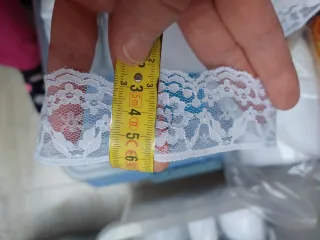 Rollo encaje blanco 4 cm