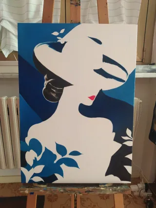 Quadro olio su tela arte moderna colori