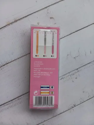 Canetas Duplas Tema Unicórnio e Corgi