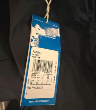 Parka Adidas Negra Mujer