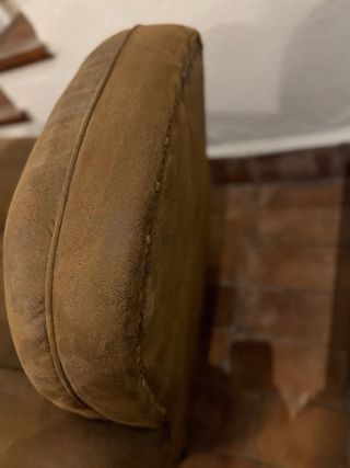 Sillón club marrón ante