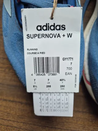 Adidas Supernova+ W Talla 40 2/3 Azul/Roja