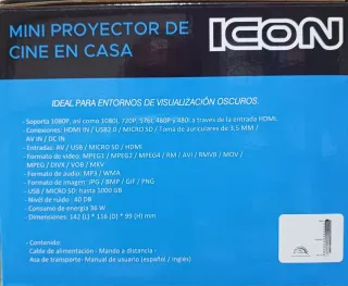 Mini proyector cine ICON portátil