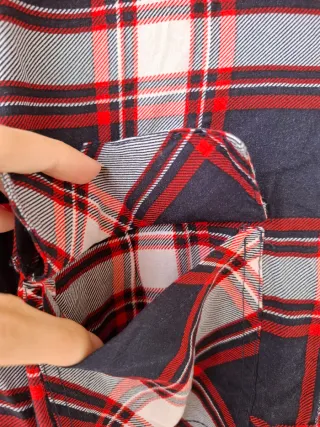 Camisa cuadros bolsillos