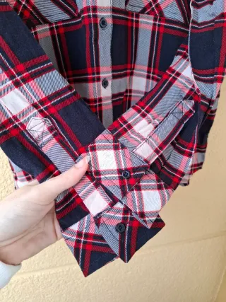 Camisa cuadros bolsillos