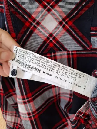 Camisa cuadros bolsillos