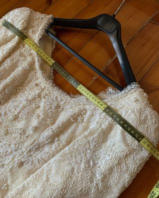 Vestido de Novia blanco roto/beige impecable