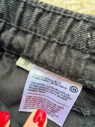 Pantalones cargo negros