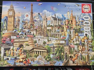 Lote Puzzles 1000 y 2000 piezas + Tapete