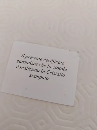 Porta bon bon cristallo stampato