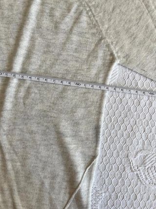 Jersey ZARA knit beige jaspeado cuello redondo