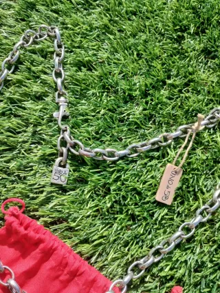 Collar Corazón Rojo y Plata Uno de 50