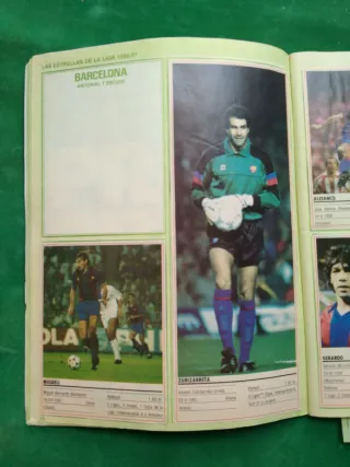 Album cromos MARCA Las estrellas de la Liga 86-87