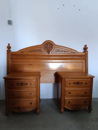 Conjunto mueble dormitorio provenzal matrimonio