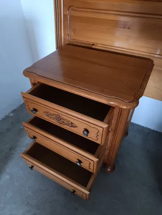 Conjunto mueble dormitorio provenzal matrimonio