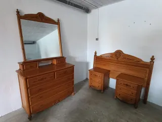 Conjunto mueble dormitorio provenzal matrimonio