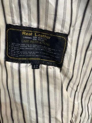 Giubbino Biker Vera Pelle Vintage Verde