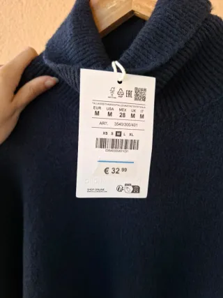 Jersey cuello alto marino