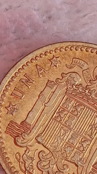 Moneda 1 Peseta Franco 1966 ⭐ 75 -SIN CIRCULAR