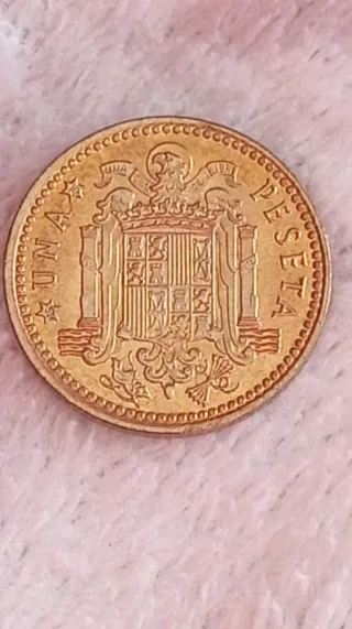Moneda 1 Peseta Franco 1966 ⭐ 75 -SIN CIRCULAR