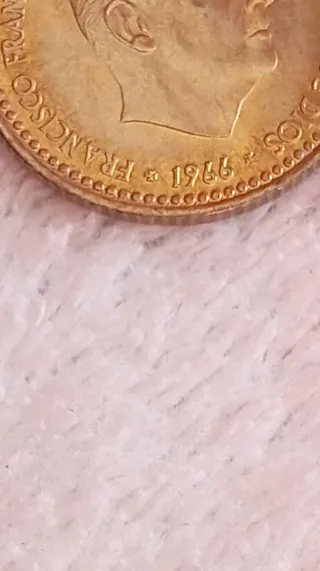 Moneda 1 Peseta Franco 1966 ⭐ 75 -SIN CIRCULAR