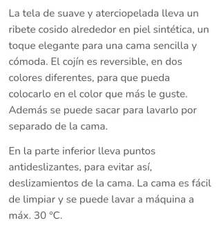 Cama para perro/gato sin estrenar