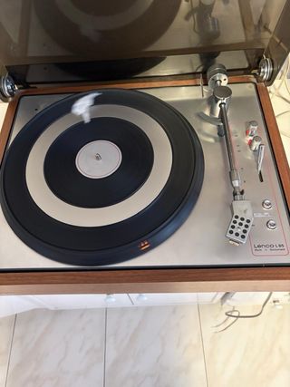 Tocadiscos Lenco Marrón y Negro