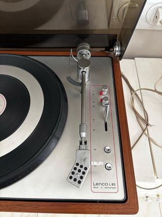 Tocadiscos Lenco Marrón y Negro