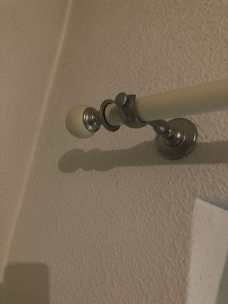 Cortinas grises dobles con barra Ikea (2 unidades)