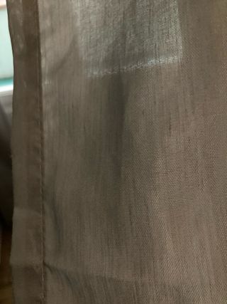 Cortinas grises dobles con barra Ikea (2 unidades)