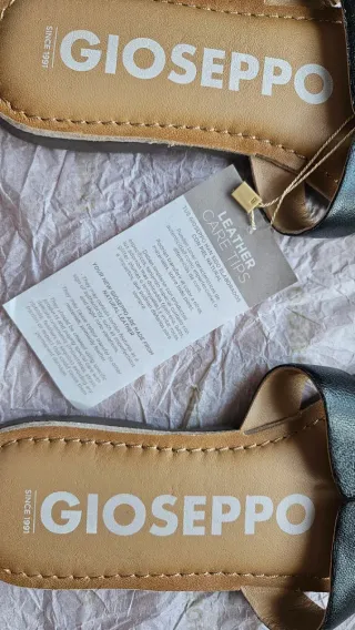 Sandalias Gioseppo Piel Natural Negras Talla 37