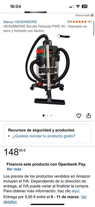 Parkside Lava-aspirador PWS 20 F5