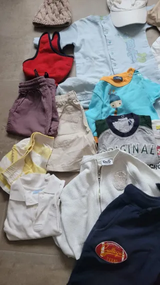 Set 25 pezzi abiti bimbo 6-12 mesi