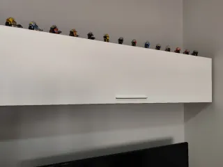 Mueble salón blanco y gris