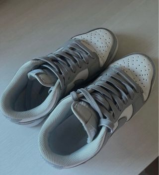 Zapatillas Nike Dunk Low Gris Blanco