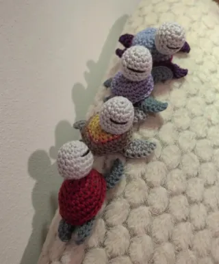 Set 4 Tartarughe Amigurumi