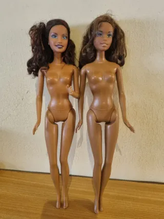 Lotto di 2 Barbie Nere Anni 2000