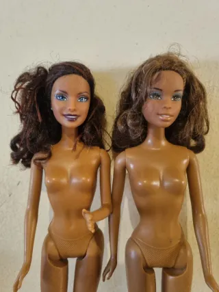 Lotto di 2 Barbie Nere Anni 2000