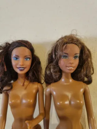 Lotto di 2 Barbie Nere Anni 2000