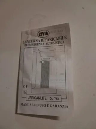 Lampada emergenza ricaricabile 2 lampade fluoresce