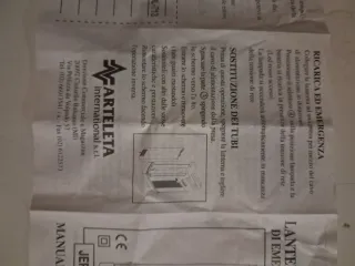 Lampada emergenza ricaricabile 2 lampade fluoresce