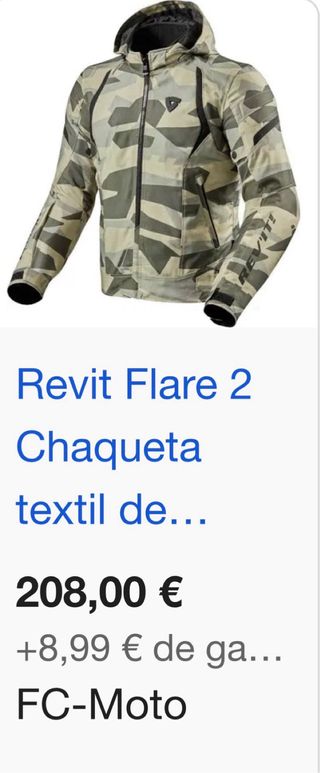 Chaqueta de moto Rev’it, camuflaje XXXL
