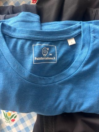 Camiseta PadelBarcelona.it Azul Talla L